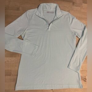 Peter Millar women’s mint green/aqua cashmere blend Quarter-Zip Pullover